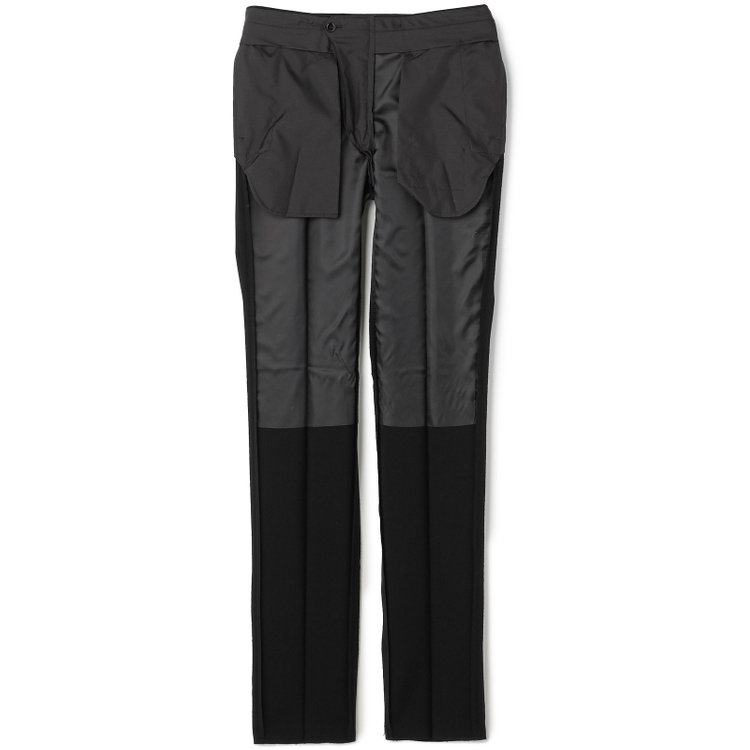 スーツセレクト 【CLASSICO TAPERED】【年間】【フォーマル対応可】2釦シングルスリーピースフォーマルスーツ 1タック/ブラック×ソリッド/※裾上げ必要 黒