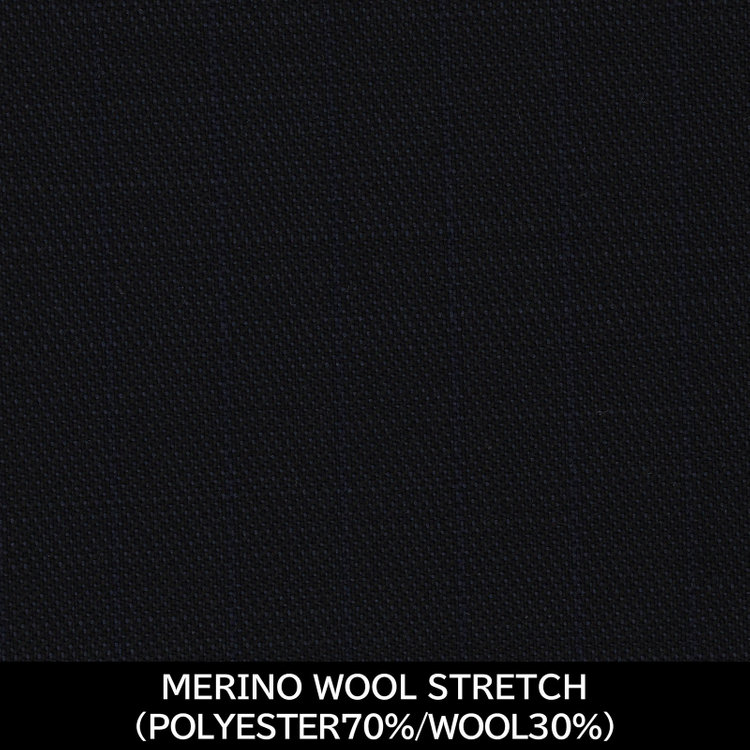 スーツセレクト 【日本製】【MEN'S】【パターンオーダー】【SLIM TAPERED】【秋冬】スーツ/ネイビー×ストライプ/MERINO WOOL STRETCH (POLYESTER70%/WOOL30%) ネイビー系(紺)