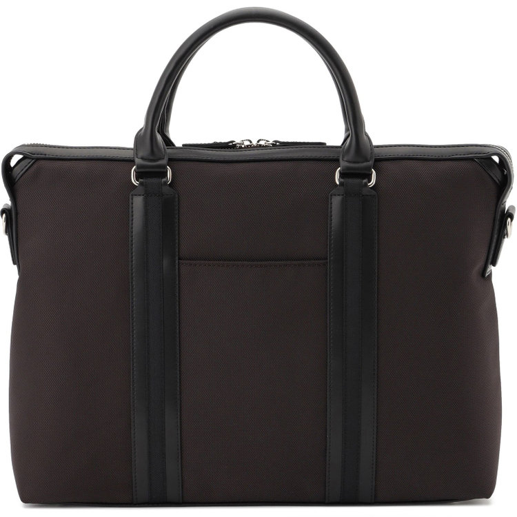 シルバーライン ブリーフケース/ブラウン/ショルダーストラップ付き 茶中間