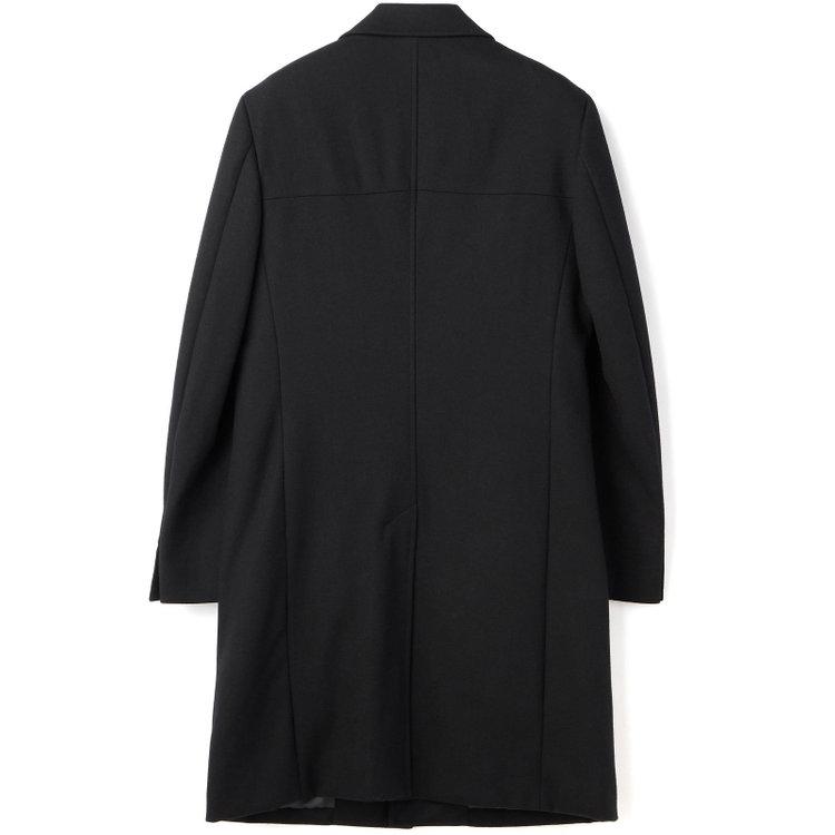 ブラックライン 【発送在庫あり】【SKINNY】ウールブレンドニットチェスターコート/ブラック/4S 黒