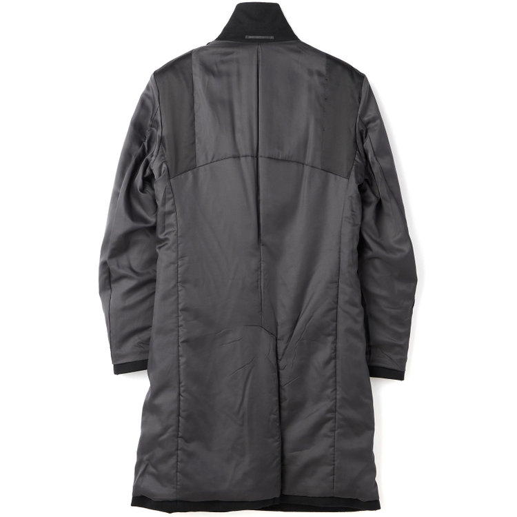 ブラックライン 【発送在庫あり】【SKINNY】ウールブレンドニットチェスターコート/ブラック/4S 黒