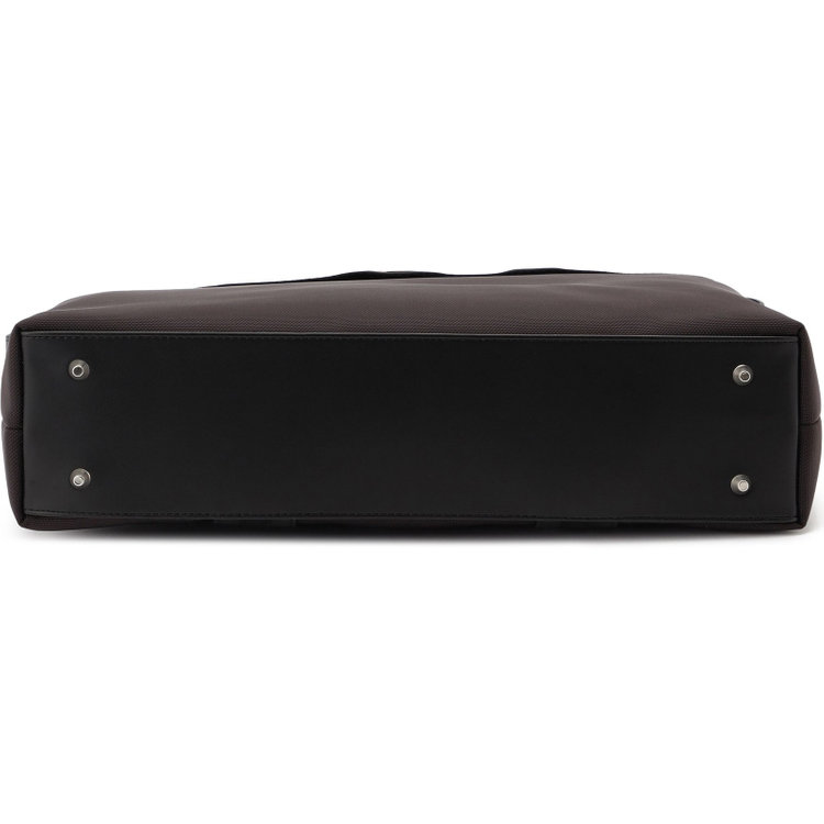 シルバーライン ブリーフケース/ブラウン/ショルダーストラップ付き 茶中間