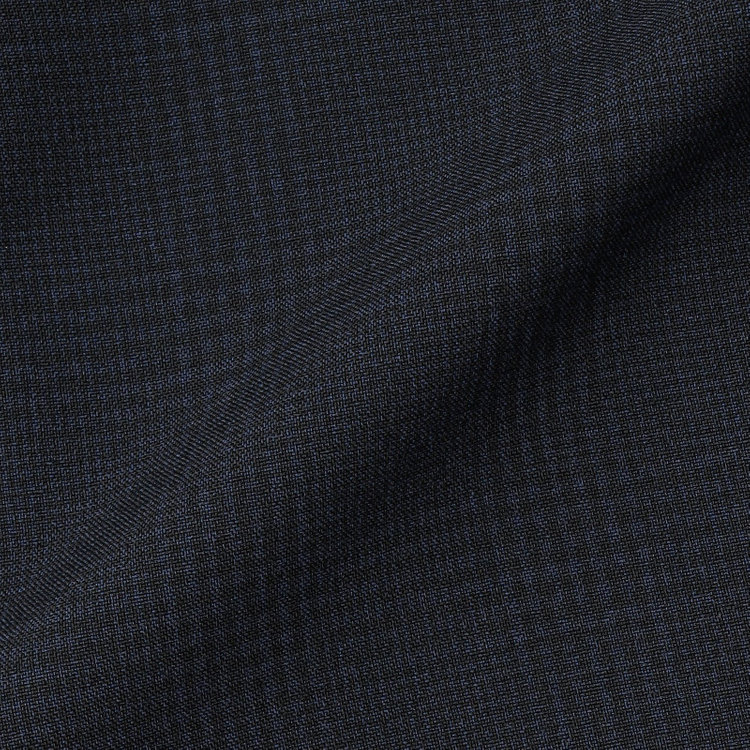 ブラックライン 【SLIM TAPERED_2】【春夏】2釦シングルスリーピーススーツ 0タック/ネイビー×チェック/ウエストシャーリング/4S SUSTAINABILITY&ECOLOGY FABRIC/※パンツ裾上げ済仕様 紺濃色