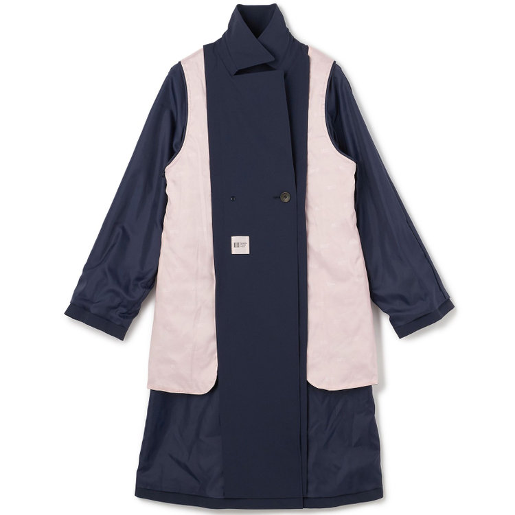 スーツセレクト 【SUIT SELECT×Samantha Thavasa】バックプリーツ トレンチコート/ネイビー 紺中間
