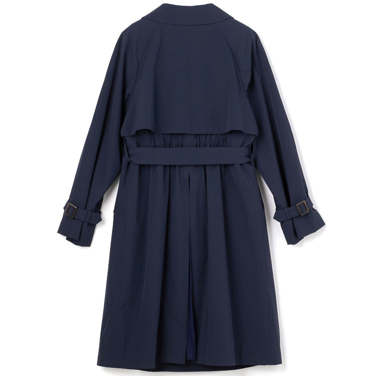 スーツセレクト 【SUIT SELECT×Samantha Thavasa】バックプリーツ トレンチコート/ネイビー 紺中間