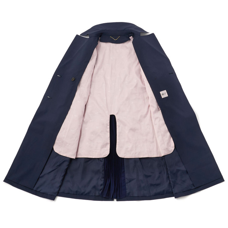 スーツセレクト 【SUIT SELECT×Samantha Thavasa】バックプリーツ トレンチコート/ネイビー 紺中間