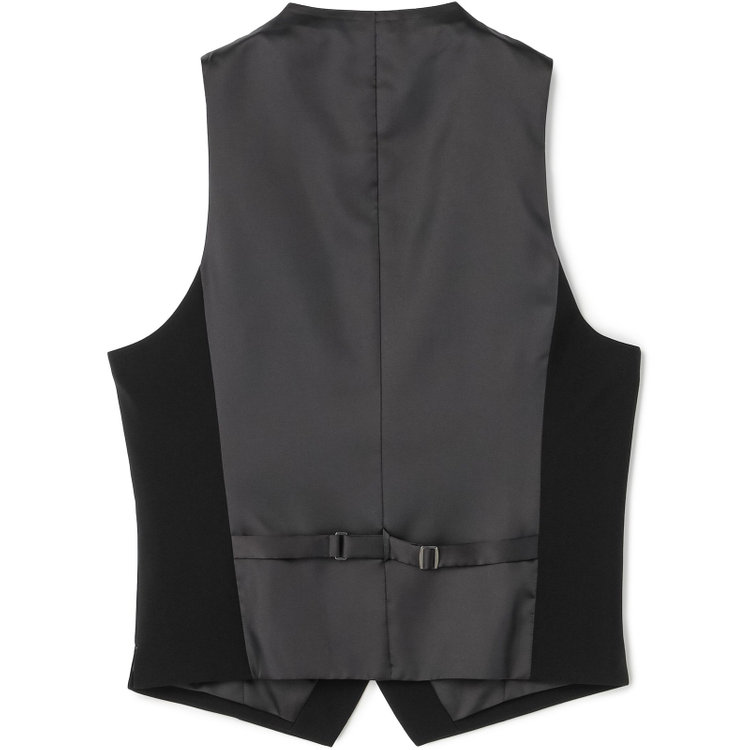 スーツセレクト 【CLASSICO TAPERED】【年間】【フォーマル対応可】2釦シングルスリーピースフォーマルスーツ 1タック/ブラック×ソリッド/※裾上げ必要 黒