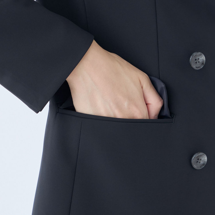 シルバーライン 【SL】【年間】6釦2掛けダブルジャケット/ネイビー/ウォッシャブル 紺中間