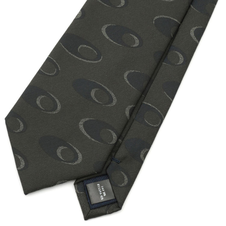 シルバーライン 【SILVER LINE】シルクブレンド小紋ネクタイ 8.0cm幅/グリーン その他