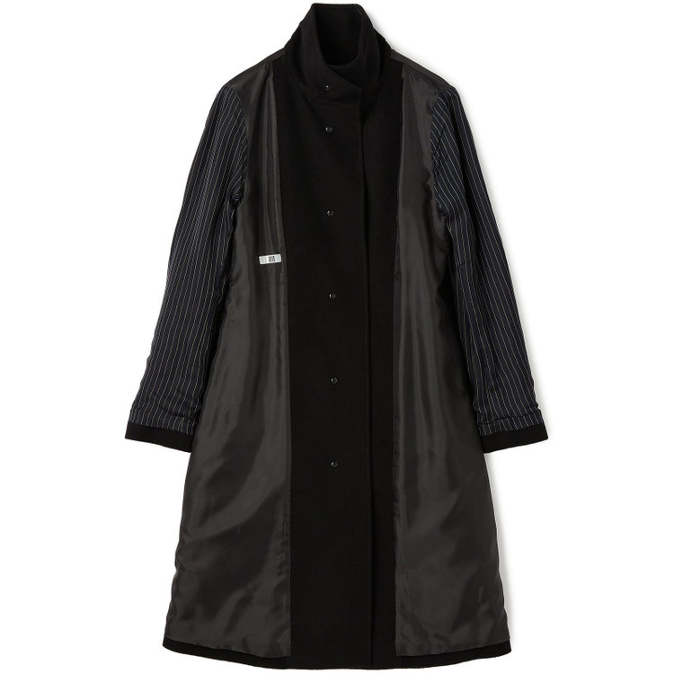 シルバーライン 【SL】ウールスタンドカラーベルテッドコート/ブラック 黒