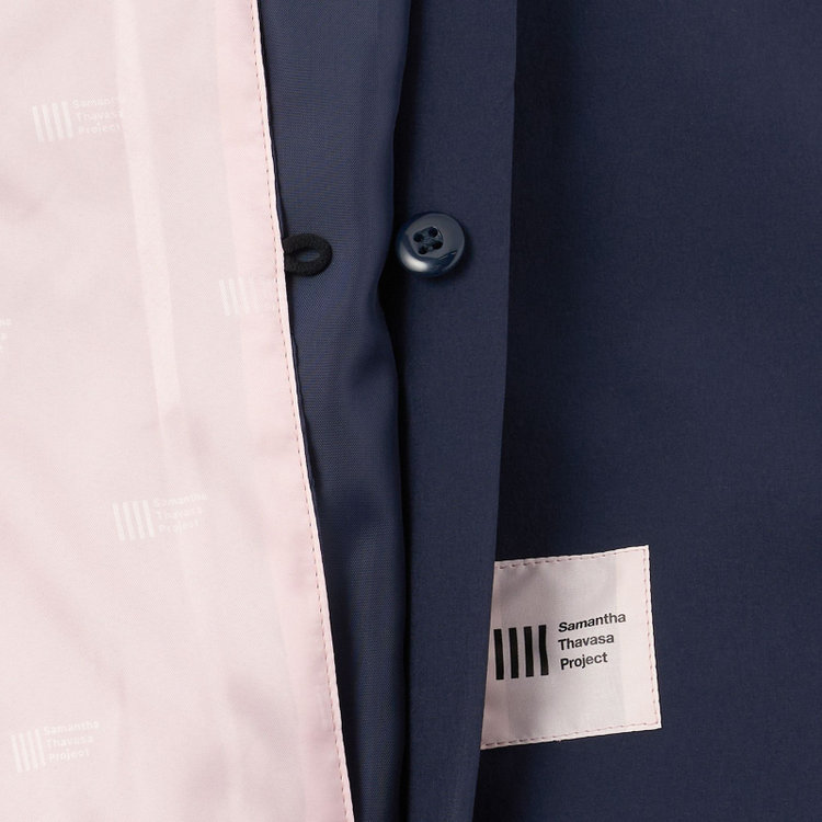 スーツセレクト 【SUIT SELECT×Samantha Thavasa】バックプリーツ トレンチコート/ネイビー 紺中間