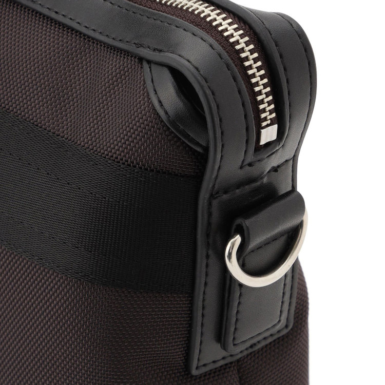 シルバーライン ブリーフケース/ブラウン/ショルダーストラップ付き 茶中間