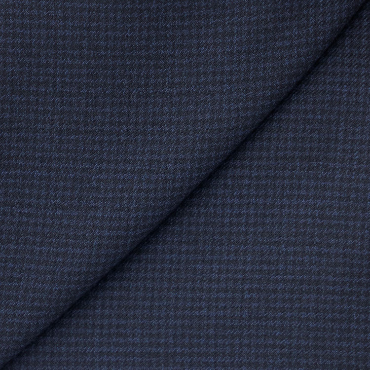 ブラックライン 【SLIM TAPERED_2】【秋冬】2釦シングルスーツ 0タック/ネイビー＆ブラック×ハウンドトゥース/ウエストシャーリング/4S SUSTAINABILITY&ECOLOGY FABRIC/※パンツ裾上げ済仕様 紺中間