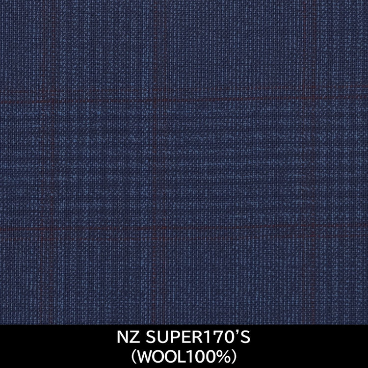 スーツセレクト 【日本製】【MEN'S】【パターンオーダー】【CLASSICO TAPERED W】【春夏】スーツ/ブルー×チェック/NZ SUPER170'S(WOOL100%) ブルー系(青)