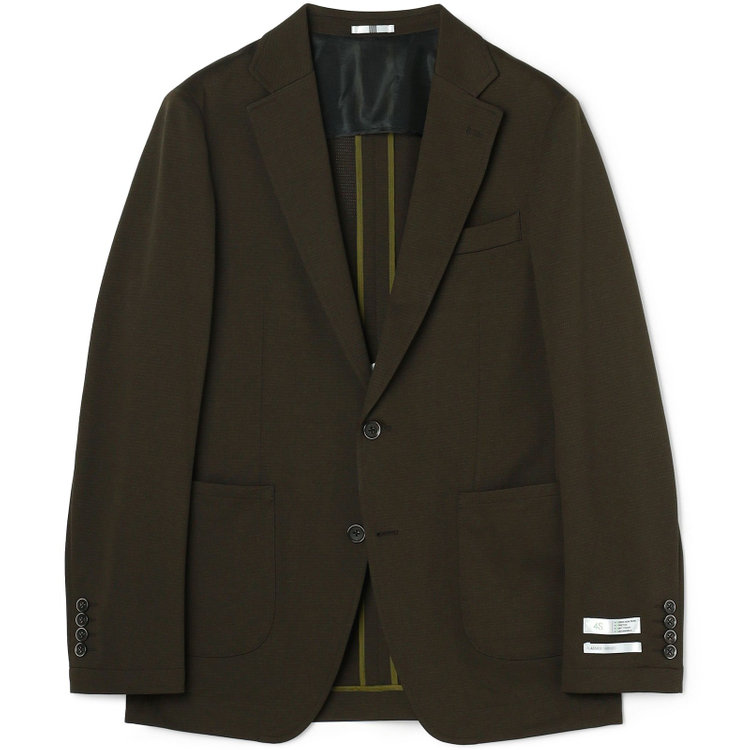 シルバーライン 【発送在庫あり】【CLASSICO TAPERED】【春夏】2釦シングルジャケット/カーキ/パッチポケット/4S SUSTAINABILITY&ECOLOGY FABRIC/RIRANCHA 黄淡色