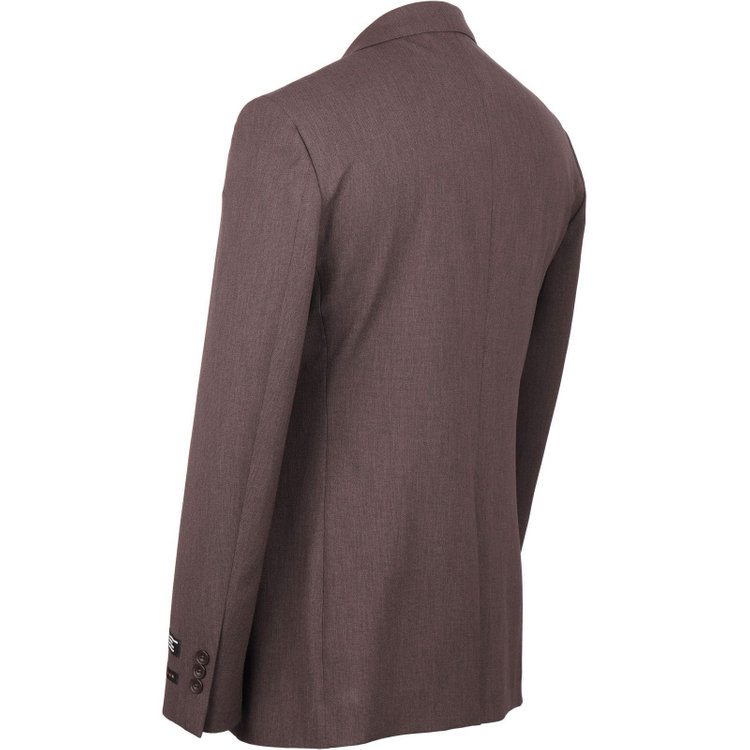 スーツセレクト 【発送在庫あり】【SLIM TAPERED_2】【春夏】コーディネートパンツ付き/2釦シングルスーツ 0タック/ブラウン+ブラックソリッドパンツ/ウエストシャーリング/4S SUSTAINABILITY&ECOLOGY FABRIC/※パンツ裾上げ済仕様 ブラウン系(茶)