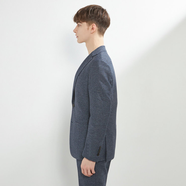 シルバーライン 【5DAYS CLOSET】【RBC】【春夏】2釦シングルジャケット/ネイビー×レノクロス/4S SUSTAINABILITY&ECOLOGY FABRIC 紺中間