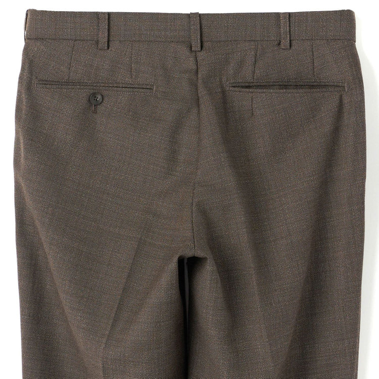 シルバーライン 【CLASSICO TAPERED】【春夏】3釦段返りシングルスーツ 2タック/ブラウン/NEW ZEALAND WOOL MIX/裾直し必要 茶中間