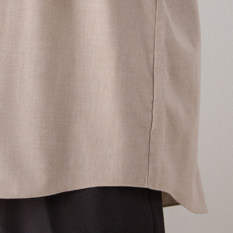 スーツセレクト  【RBC/長袖】プルオーバーシャツ/ブラウン 茶中間