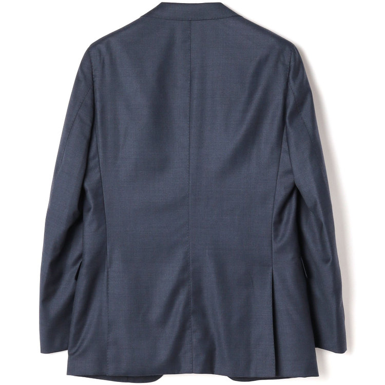 シルバーライン 【CLASSICO TAPERED】【秋冬】2釦シングルスーツ 1タック/ネイビー×メランジ調ソリッド/ウエストムーブ/Ermenegildo Zegna Traveller /※裾上げ必要 紺中間
