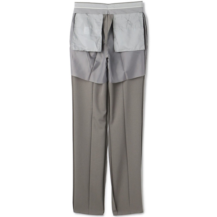 シルバーライン 【5DAYS CLOSET】【RBC】【春夏】1タックテーパードパンツ/グレージュ/ウエストムーブ/4S SUSTAINABILITY&ECOLOGY FABRIC/※裾上げ必要 グレー中間