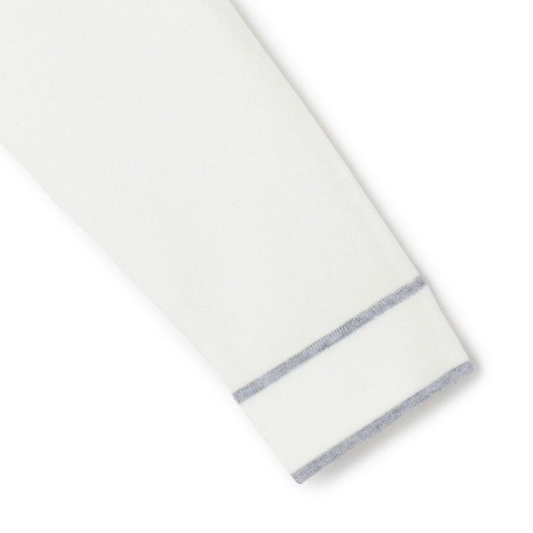 シルバーライン 【SL】【秋冬】 ラウンドネック ニットセーター/ホワイト/マシンウォッシャブル 白