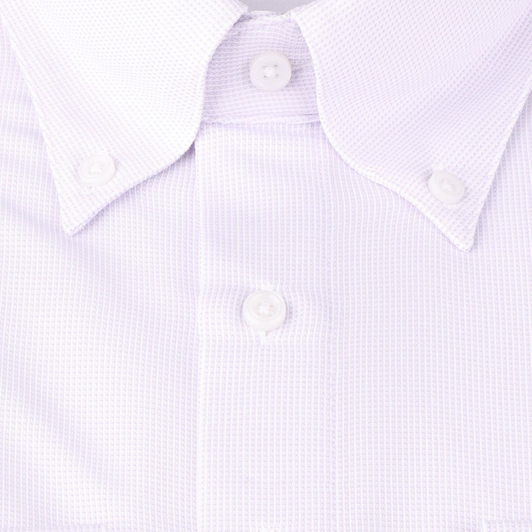 ブラックライン 【WEB限定/OUTLET】【発送在庫あり】【WEB限定】【BLACK LINE】ボタンダウンワイシャツ/ラベンダー×ドビー/「4S」スーパーノンアイロン・ストレッチ ラベンダー系(薄紫)