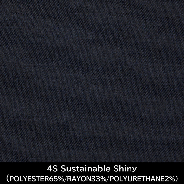 スーツセレクト 【日本製】【MEN'S】【パターンオーダー】【KSW】【秋冬】スーツ/ネイビー/4S Sustainable Shiny (POLYESTER65%/RAYON33%/POLYURETHANE2%) ネイビー系(紺)