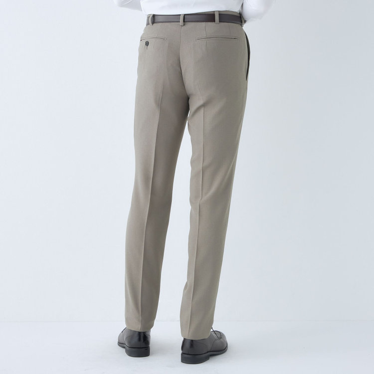 シルバーライン 【5DAYS CLOSET】【RBC】【春夏】1タックテーパードパンツ/グレージュ/ウエストムーブ/4S SUSTAINABILITY&ECOLOGY FABRIC/※裾上げ必要 グレー中間