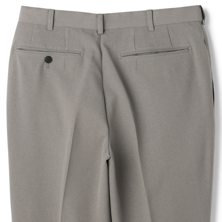 シルバーライン 【5DAYS CLOSET】【RBC】【春夏】1タックテーパードパンツ/グレージュ/ウエストムーブ/4S SUSTAINABILITY&ECOLOGY FABRIC/※裾上げ必要 グレー中間