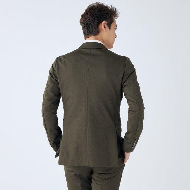 シルバーライン 【発送在庫あり】【CLASSICO TAPERED】【春夏】2釦シングルジャケット/カーキ/パッチポケット/4S SUSTAINABILITY&ECOLOGY FABRIC/RIRANCHA 黄淡色