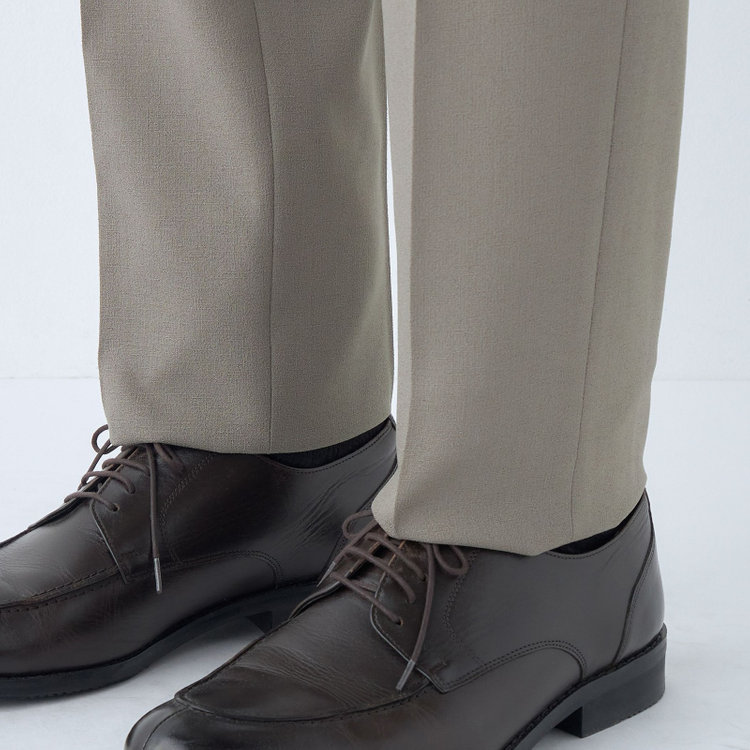 シルバーライン 【5DAYS CLOSET】【RBC】【春夏】1タックテーパードパンツ/グレージュ/ウエストムーブ/4S SUSTAINABILITY&ECOLOGY FABRIC/※裾上げ必要 グレー中間