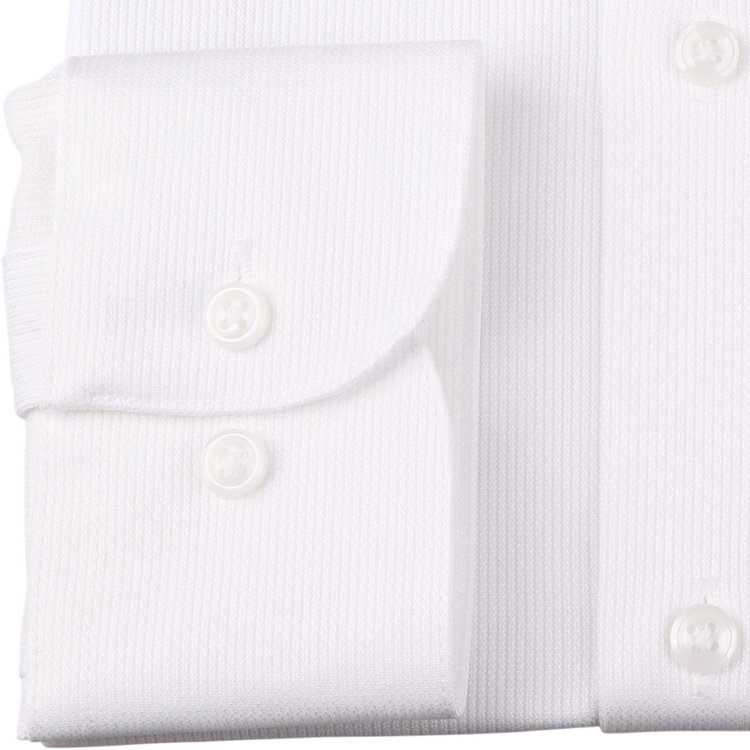 ブラックライン 【発送在庫あり】【WEB限定】【BLACK LINE】ワイドカラーワイシャツ/ホワイト/「4S」スーパーノンアイロン・ストレッチ ホワイト系(白)