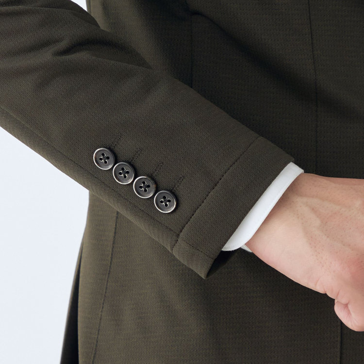 シルバーライン 【発送在庫あり】【CLASSICO TAPERED】【春夏】2釦シングルジャケット/カーキ/パッチポケット/4S SUSTAINABILITY&ECOLOGY FABRIC/RIRANCHA 黄淡色