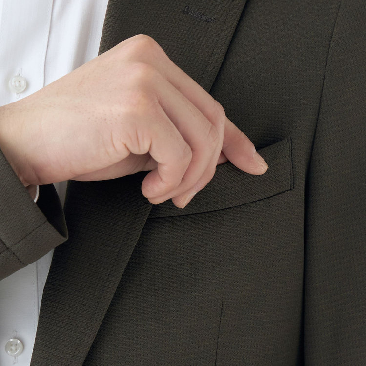 シルバーライン 【発送在庫あり】【CLASSICO TAPERED】【春夏】2釦シングルジャケット/カーキ/パッチポケット/4S SUSTAINABILITY&ECOLOGY FABRIC/RIRANCHA 黄淡色