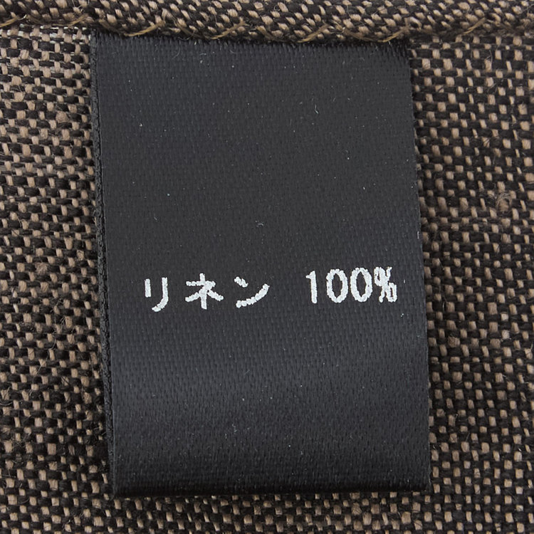シルバーライン リネンポケットチーフ/ブラウン 茶中間