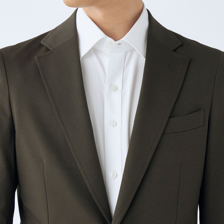 シルバーライン 【発送在庫あり】【CLASSICO TAPERED】【春夏】2釦シングルジャケット/カーキ/パッチポケット/4S SUSTAINABILITY&ECOLOGY FABRIC/RIRANCHA 黄淡色