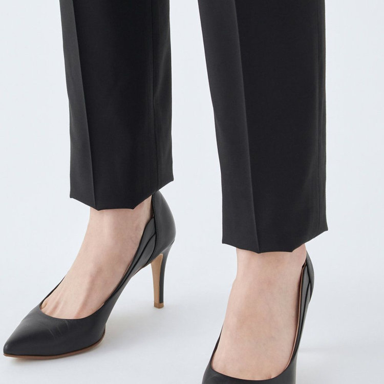 スーツセレクト 【SUIT SELECT×Samantha Thavasa】【年間】ストレートパンツ/究極のブラック/4S/マシンウォシャブル/※裾上げ必要 ブラック系(黒)