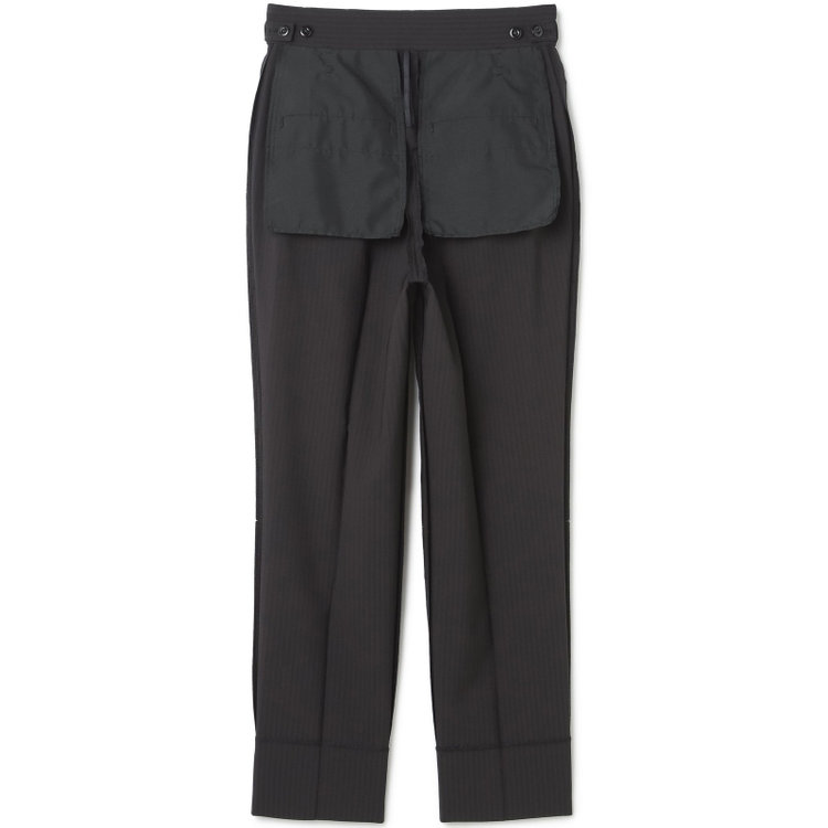 シルバーライン 【SL】【年間】1釦シングルパンツスーツ/ダークグレー×シャドーストライプ/ウォッシャブル/4S/TRABEST/※パンツ裾上げ済仕様 グレー濃色