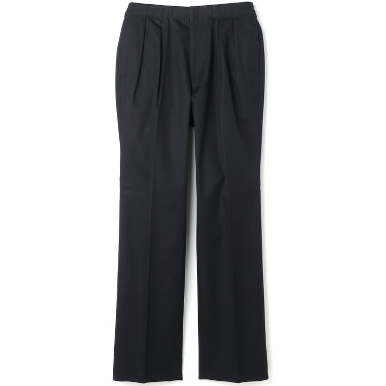 シルバーライン 【発送在庫あり】【Just Loose】コットンパンツ 2タック/ネイビー/VENTILE since1963/※裾上げ必要 紺濃色