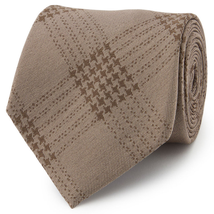 シルバーライン 【SILVER LINE】シルクチェックネクタイ 8.0cm幅/ブラウン その他