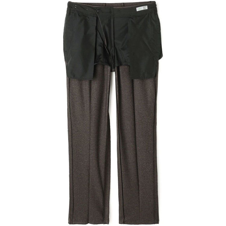 シルバーライン 【CLASSICO TAPERED】【春夏】1タックテーパードパンツ/ブラウン/ウエストシャーリング/4S SUSTAINABILITY&ECOLOGY FABRIC/※裾上げ必要 茶濃色