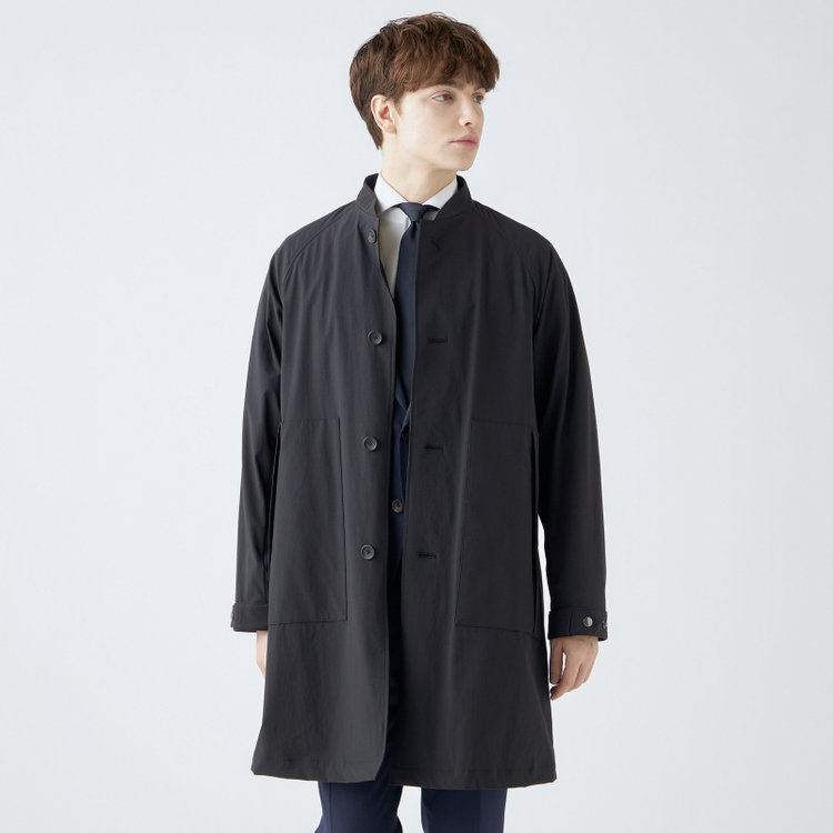 SUIT SELECT　アウトレット 【WEB限定/OUTLET/汚れ・キズ等有】【SL】3WAY スタンドカラーコート/ブラック/WATERPROOF ブラック系(黒)