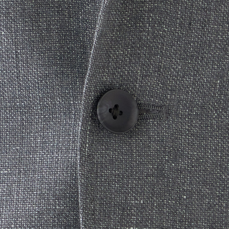 シルバーライン 【CLASSICO TAPERED】【春夏】リネンブレンド3釦段返りシングルジャケット/グレー/パッチポケット/MARZOTTO グレー中間