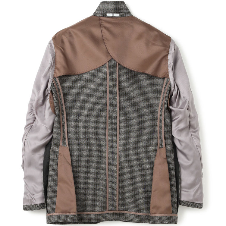 シルバーライン 【発送在庫あり】【CLASSICO TAPERED】【秋冬】3釦段返りシングルスーツ 2タック/グレー＆ネイビー×チェック/ウエストムーブ/MARZOTTO/※裾上げ必要 その他