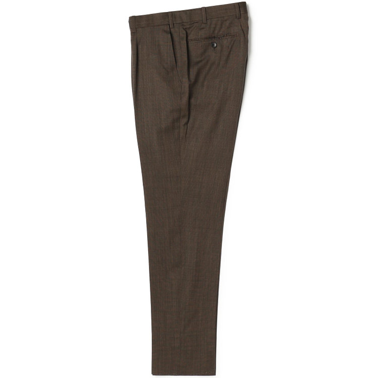 シルバーライン 【CLASSICO TAPERED】【春夏】2釦シングルスーツ 1タック/ブラウン/ウエストムーブ/REDA ACTIVE/NEW ZEALAND MERINO/SHOWER CLEAN/※パンツ裾上げ済仕様 茶濃色