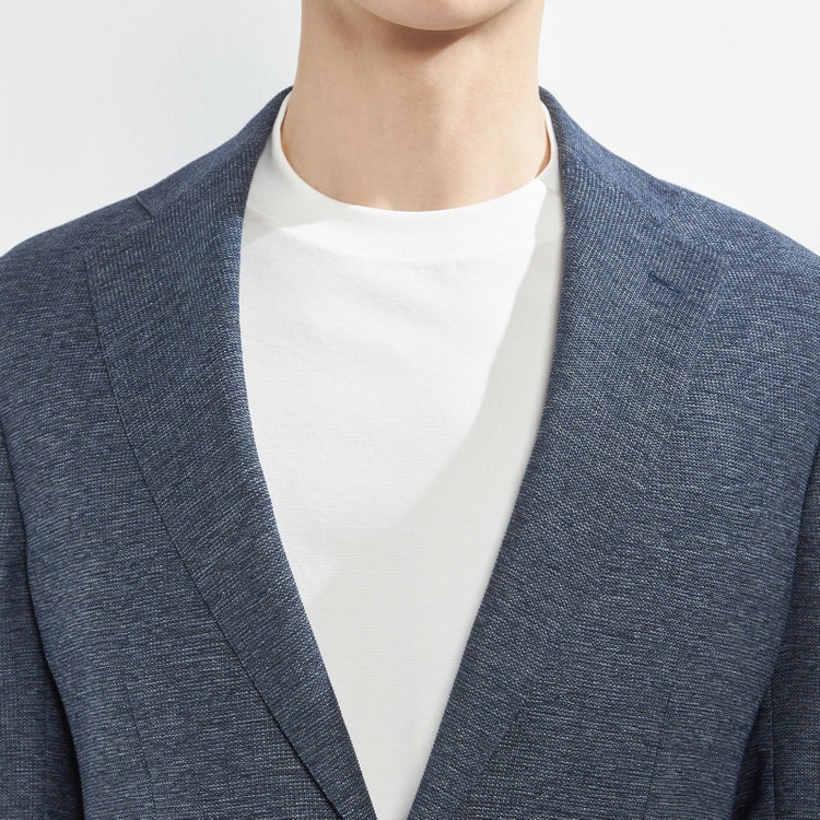 シルバーライン 【5DAYS CLOSET】【RBC】【春夏】2釦シングルジャケット/ネイビー×レノクロス/4S SUSTAINABILITY&ECOLOGY FABRIC 紺中間