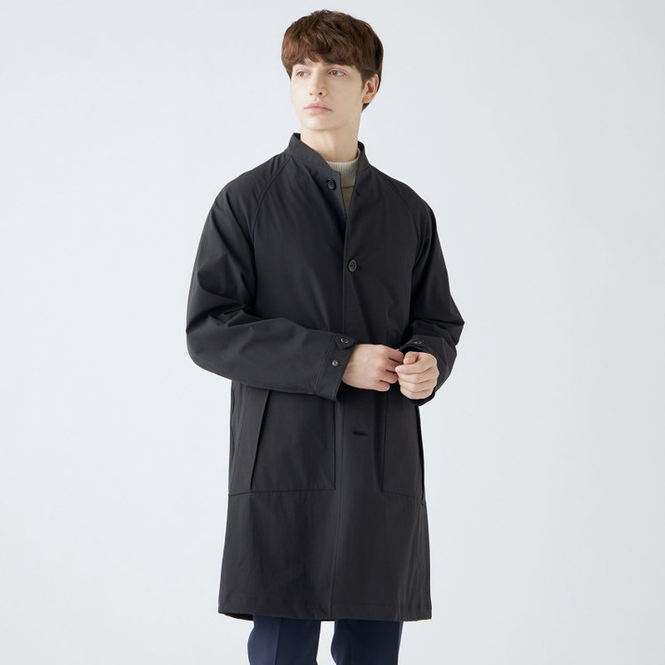 SUIT SELECT　アウトレット 【WEB限定/OUTLET/汚れ・キズ等有】【SL】3WAY スタンドカラーコート/ブラック/WATERPROOF ブラック系(黒)