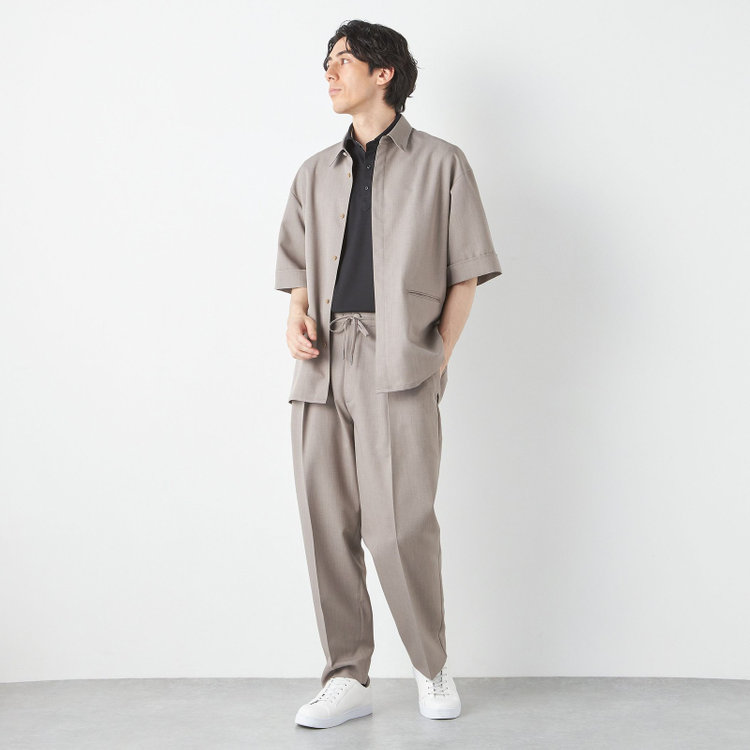 ブラックライン 「TailoredCasual」【春夏】ハーフスリーブシャツ/ブラウン その他