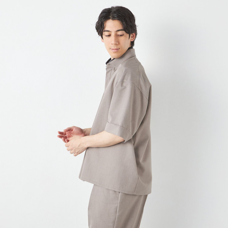 ブラックライン 「TailoredCasual」【春夏】ハーフスリーブシャツ/ブラウン その他